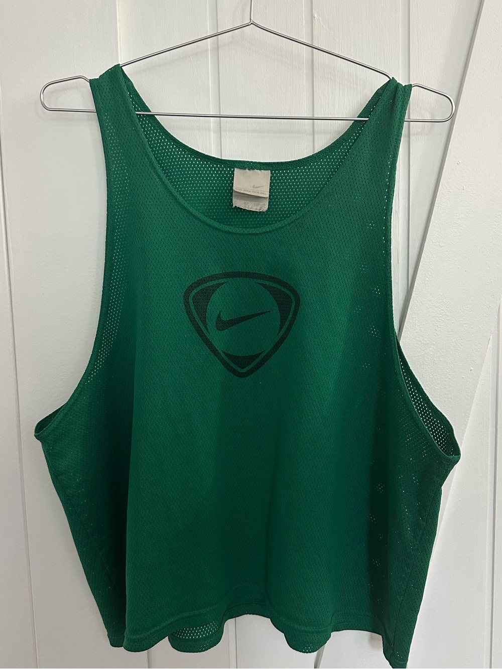 Nike Vintage Green Mesh Tank Top Training Practice Scrimmage Pinnie Jersey - OS